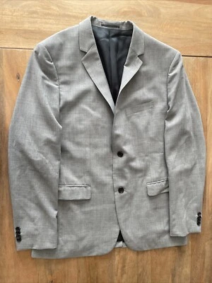 Theory Wellar 100% Wool Blazer Men 44R Gray Sport Coat Suit Jacket Preppy Luxury - Image 1 of 4