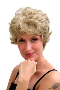 Damenperücke blond Retro Kurzhaarschnitt gekräuseltes Haar Locken 6422-613L/18 - Bild 1 von 4