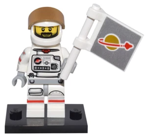 LEGO Astronaut Collectible Minifigure SERIES 15, RETIRED 71011, w Flag and Stand - Picture 1 of 1
