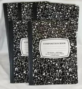 Composition Notebooks College Ruled 100 Sheets = 200 Pages ea Lot of 5 Journal - Picture 1 of 2
