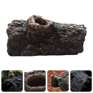 Log Aquarium Decorations Reptile Hideaway Aquarium Landscaping Decorations - Picture 1 of 12
