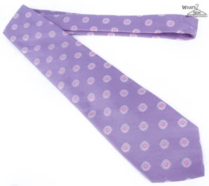NEW Brooks Brothers Makers & Merchants Lilac Floral 3.50" Wide Silk Tie - Picture 1 of 3