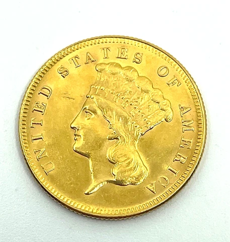 RARE----1874- U.S. $3 Princess Gold Coin Cover