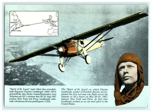 Cartolina Spirt of St. Louis Charles Lindbergh - Foto 1 di 2