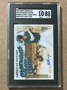 2023 Chronicles Marcelo Mayer RC America’s Pastime SGC 8 w/10 Auto Gold /25 - Picture 1 of 2