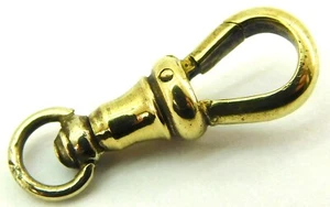 Antique Brass Albert Pocket Watch Chain Clip. - Picture 1 of 3