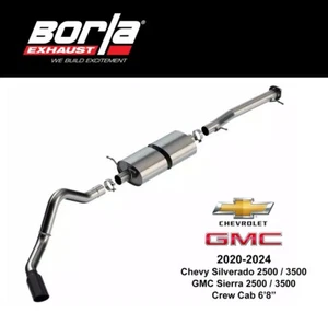 Borla S-Type CatBack Exhaust System Fits 20-24 Silverado / Sierra 2500 - 3500 - Picture 1 of 6