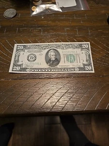 1928B GOLD CLAUSE TWENTY DOLLAR CLEVELAND $20 BILL! - Picture 1 of 8