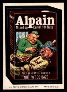 1974 Topps Wacky Packages Series 11 #28 Alpain Cereal NM/MT