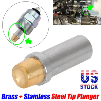 For Dodge D250 W250 350 VE Rotary Pump Fuel Shutoff Solenoid Tip Plunger Brass - Image 1 of 4