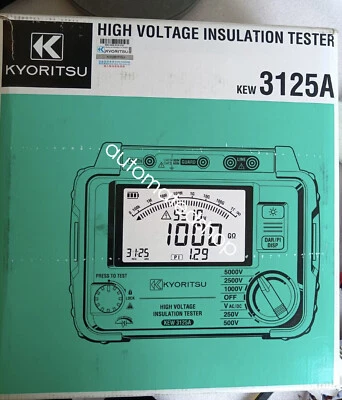 KEW 3125A Digital High Voltage Insulation Tester Resistance Meter DHL or FedEX - Image 1 of 3