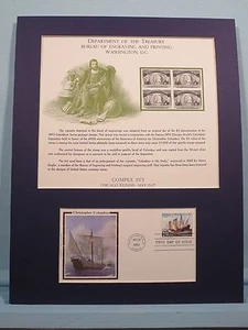 Christopher Columbus Discovers America honored at Compex and his First Day Cover - Picture 1 of 2