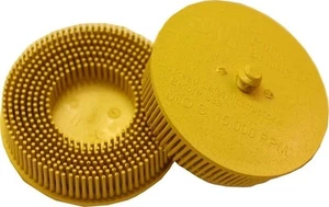 3M 07527 3" 80 Grit Scotch-Brite Roloc Bristle Disc Pack of 2 - Imagen 1 de 1