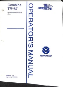 New Holland TR87 Combine Operator's Manual 557068 and Above - Picture 1 of 2