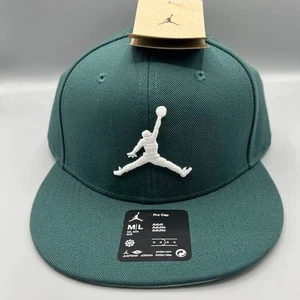 Gorra Air Jordan Pro Hombres M-L Verde Bordada Jumpman Snap Back Gorra Nueva - Imagen 1 de 8