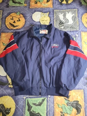 Vintage RARE FORD RACING Official Sportswear Jacket Retro USA Embroidered - Image 1 of 4
