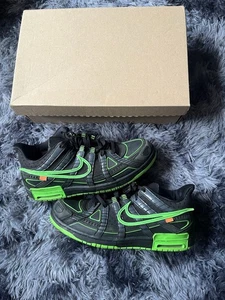 Size 10.5 - Nike Air Rubber Dunk x Off-White Low Green Strike - Foto 1 di 5