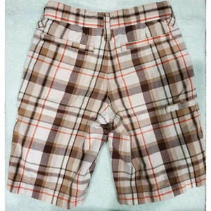 Old Navy Boys Size 7 Shorts Multicolor Plaid Madras Adjustable Waist Pockets - Picture 1 of 12