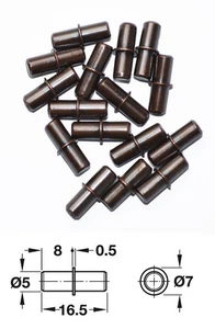 Pack of 20 Florentine Bronze finished Steel Shelf Studs Pins Pegs for 5mmØ Hole - Picture 1 of 3