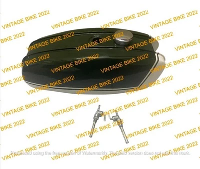 ADECUADO PARA GRIFO TAPA TANQUE GASOLINA BSA A65 THUNDERBOLT LIGHTNING VERDE Y BLANCO Foto 1 de 4