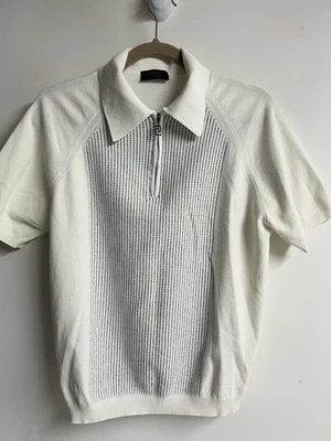VERSACE Clásico V2 Hombre’s 1/4 Cremallera Polo Italia Hombre’s Talla XL Beige Foto 1 de 4