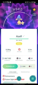 Pokémon GO | Shiny Azelf | Trade 1 Mill Stardust (Unregistered) - Afbeelding 1 van 1