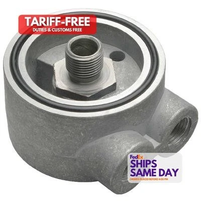 Trans-Dapt 1350, One Natural Cast Aluminum Oil Sandwich Adapter Performance Part - Image 1 of 4
