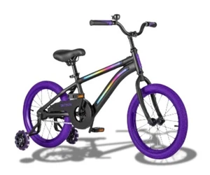 Jetson 16" Kids Boys Girls Bicycle Training Wheels Light Rider Bike Black/Purple - Picture 1 of 4