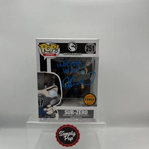 Funko Pop Sub-Zero #251 Limited Edition Chase Autographed Signed Mortal Kombat X - Picture 1 of 7