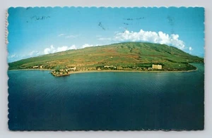 Postcard Kaanapali Resort Area Maui Hawaii Ocean Aerial View - Picture 1 of 2