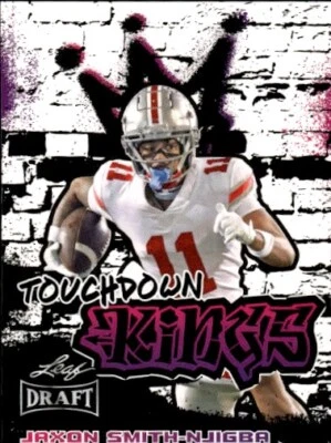 2023 Leaf Draft #97 Jaxon Smith-Njigba Rookie Card Touchdown Kings - Image 1 of 2