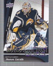2009-10 Upper Deck Buffalo Sabres Hockey Card #239 Jhonas Enroth YG Rookie