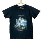 Vintage Genesis Screen Stars T-Shirt Large Black Single Stitch Tour 80s 1980s