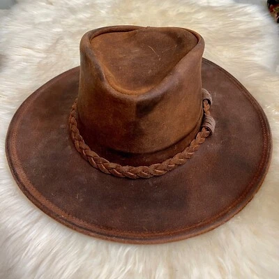 Новый с ярлыком Minnetonka мокасины глубинки коричневый кожаный шляпа, размер маленький - Изображение 1 из 4