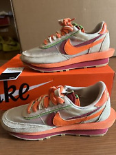 CLOT  Sacai  Nike LD Waffle Orange Blaze DH1347-100 US 7.5