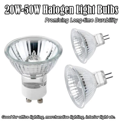 Halogen Spotlight Bulb Glass Shell 30°/beam Angle Bi-pin 2pin Base Ac220v Dc12v - Image 1 of 4