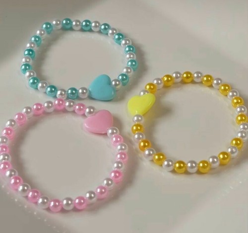 CHROME HEARTS Ciondolo Cuore Amore Pentagramma Ragazze Ciondolo Bracciale Perline Colore Assortito