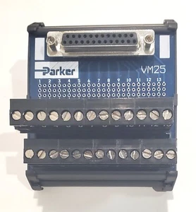 Parker VM25 PLC Breakout Board, 25-Pin D-Sub to Screw Terminals USED - Picture 1 of 1