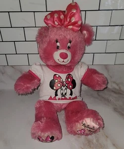 Build a Bear Disney Minnie Mouse Arco Rosa Lunares 17" Peluche con Camisa 2014 - Imagen 1 de 9
