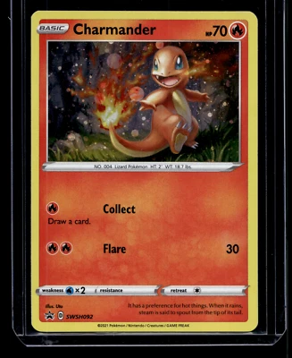 Charmander Cosmos Holo SWSH092 Black Star Promo Holographic Sword & Shield Card - Image 1 of 2