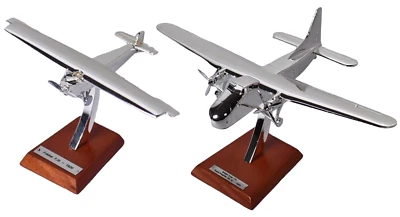 Set 2 Airliners Silver plated Fokker + Bristol 1:200 PLANE AIRCRAFT MODEL SPL07 - Image 1 of 2