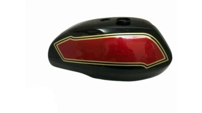 Triumph T140 Black & Cherry Fuel Tank (Uk Version) /FIT FOR - Image 1 of 4