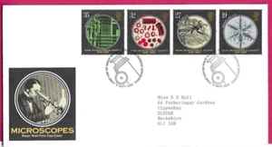 Royal Mail FDC 1989 - MICROSCOPIOS - Oficina Shs Fdi, Edimburgo - Imagen 1 de 1