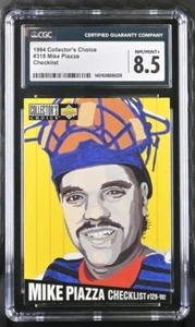 1994 Upper Deck Collector's Choice Checklist Mike Piazza #318 CGC 8.5 - Picture 1 of 2