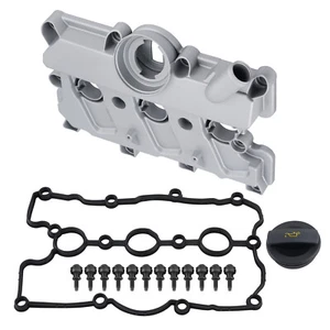 Left Engine Valve Cover + Gasket for Audi A4 A5 A6 Quattro VW Touareg 06E103471P - Picture 1 of 12