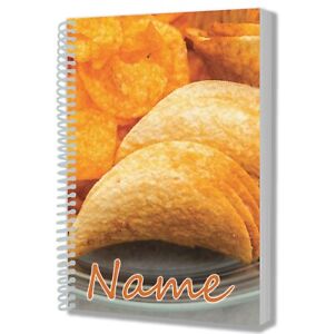 Personalised Crisps A5 Notebook Notepad Writing Drawing Pad Gift