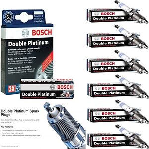 6 pcs Bosch Double Platinum Spark Plugs For 2002-2005 JAGUAR X-TYPE V6-2.5L