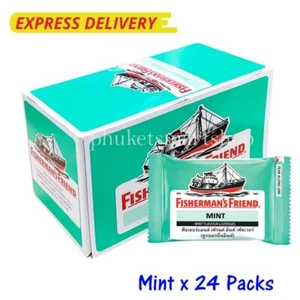 Fisherman's Friend Lozenges Cough Suppressant Sore Throat Mint Flavor x 2 Dozens - Picture 1 of 5
