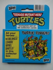 1990 TOPPS FACTORY SET TEENAGE MUTANT HERO TURTLES 66 CARDS