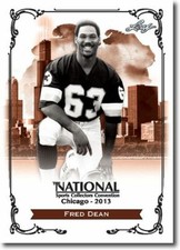 FRED DEAN - 2013 Leaf National Convention PROMO NFL Football HOF Card